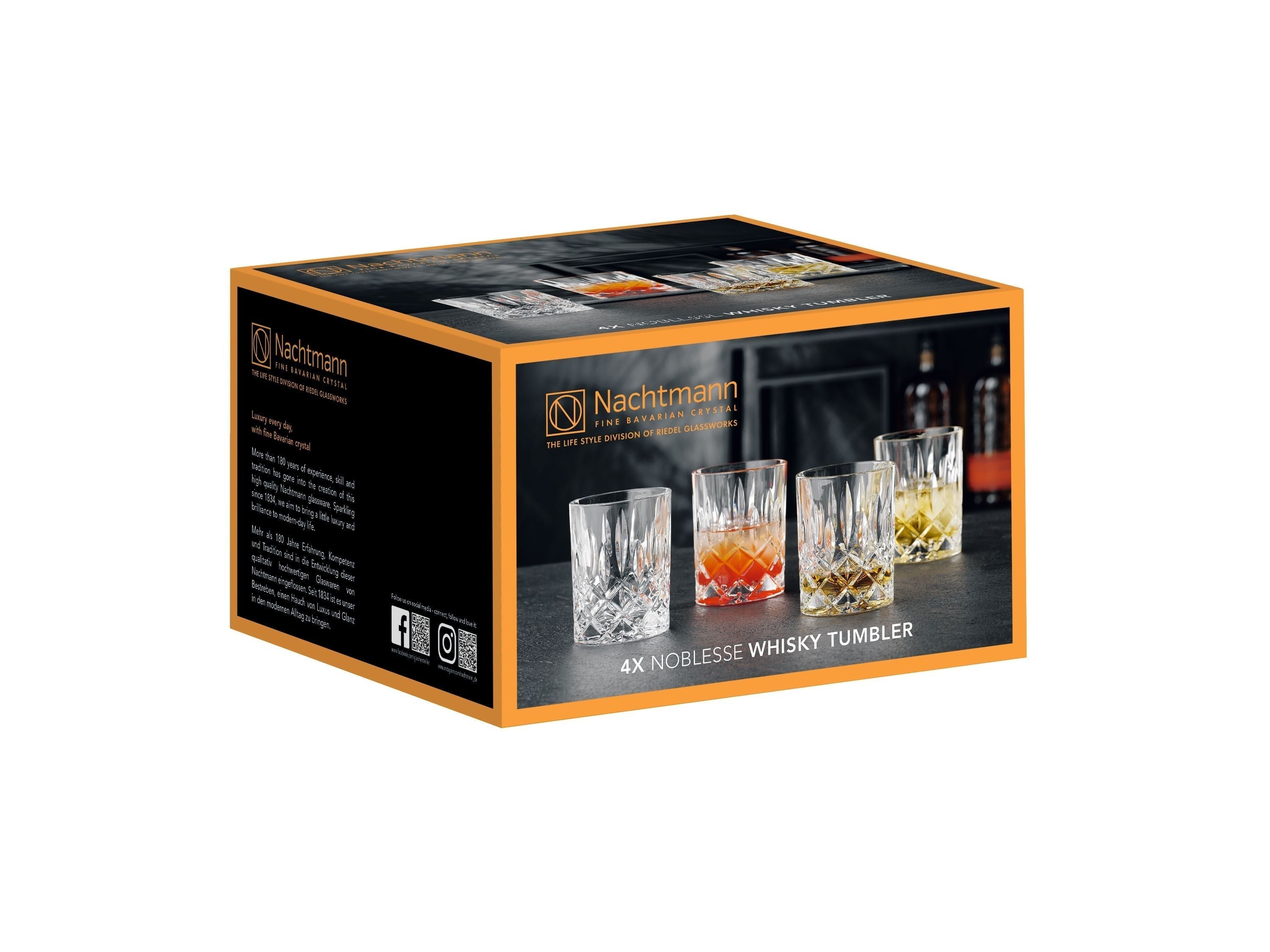Nachtmann Noblesse Whisky Glass 295 ml, set di 4