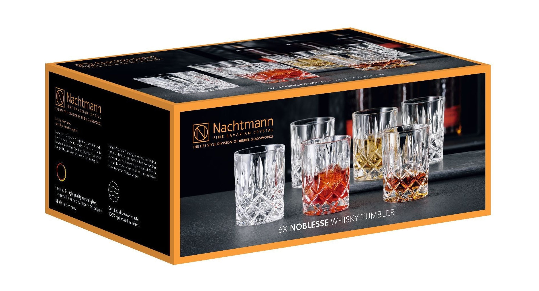 Nachtmann Nobesse whiskyglas 295 ml, set van 6
