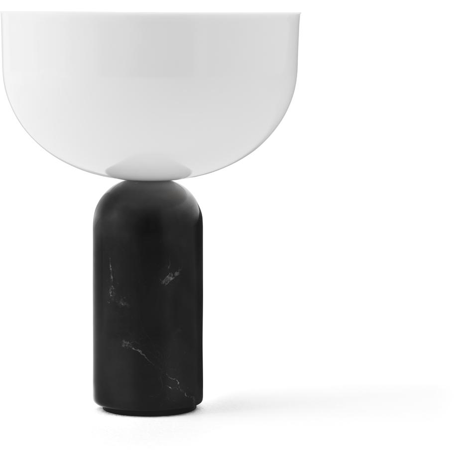 Nuove opere lampada da tavolo portatile kizu, marmo nero
