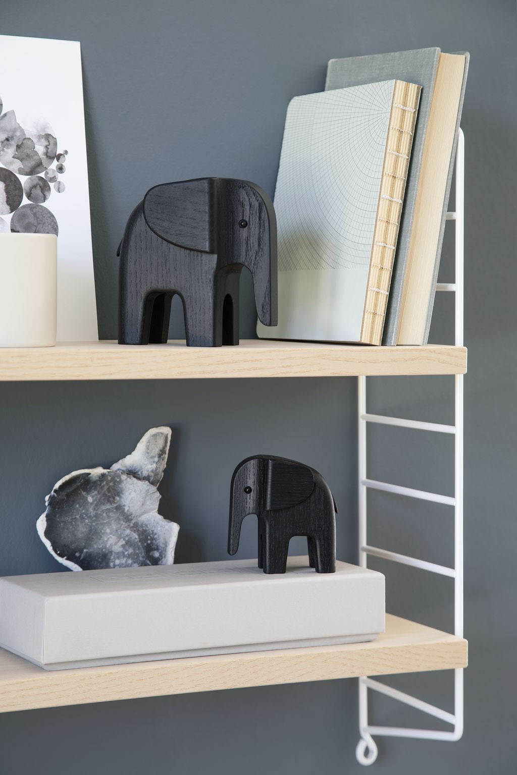 Novoform Design Baby elefant dekorativ figur, ask sort