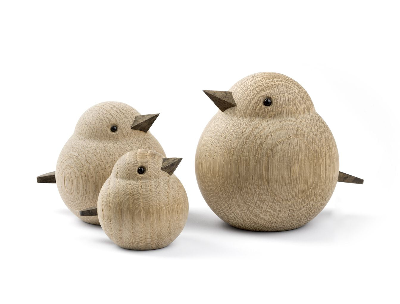 Novoform Design Baby Sparrow Decorative Figure, Natural Oak