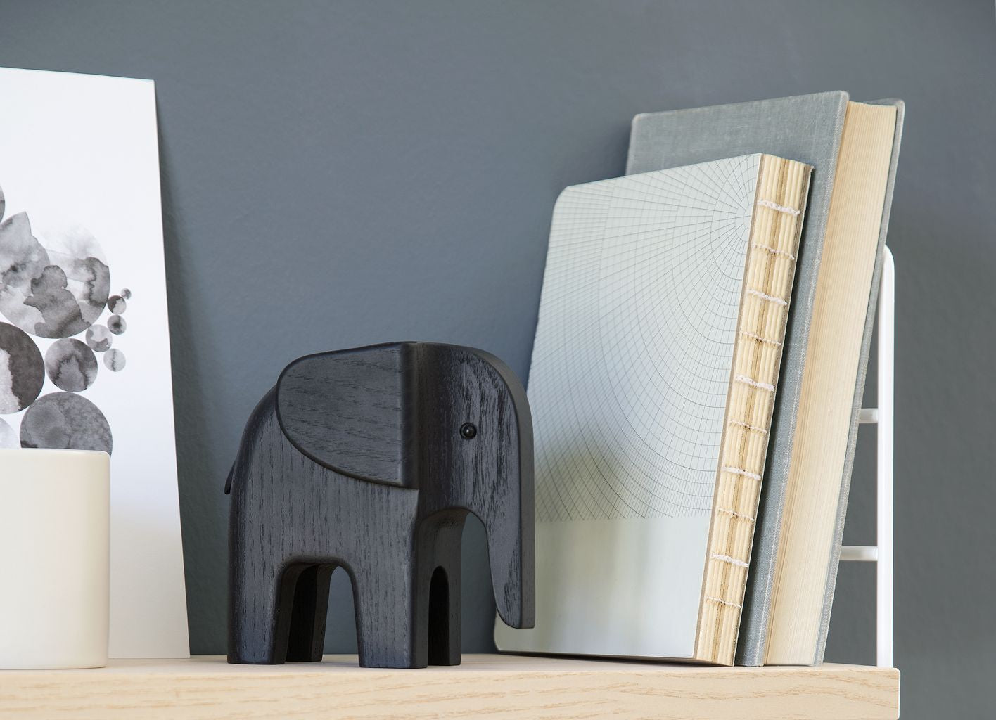 Novoform Design Figure décorative d'éléphant, cendre noir