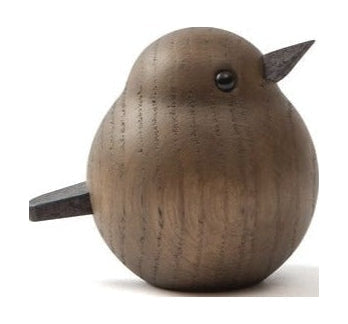 Novoform Design Mini Sparrow dekorativ figur, mørk farget eik