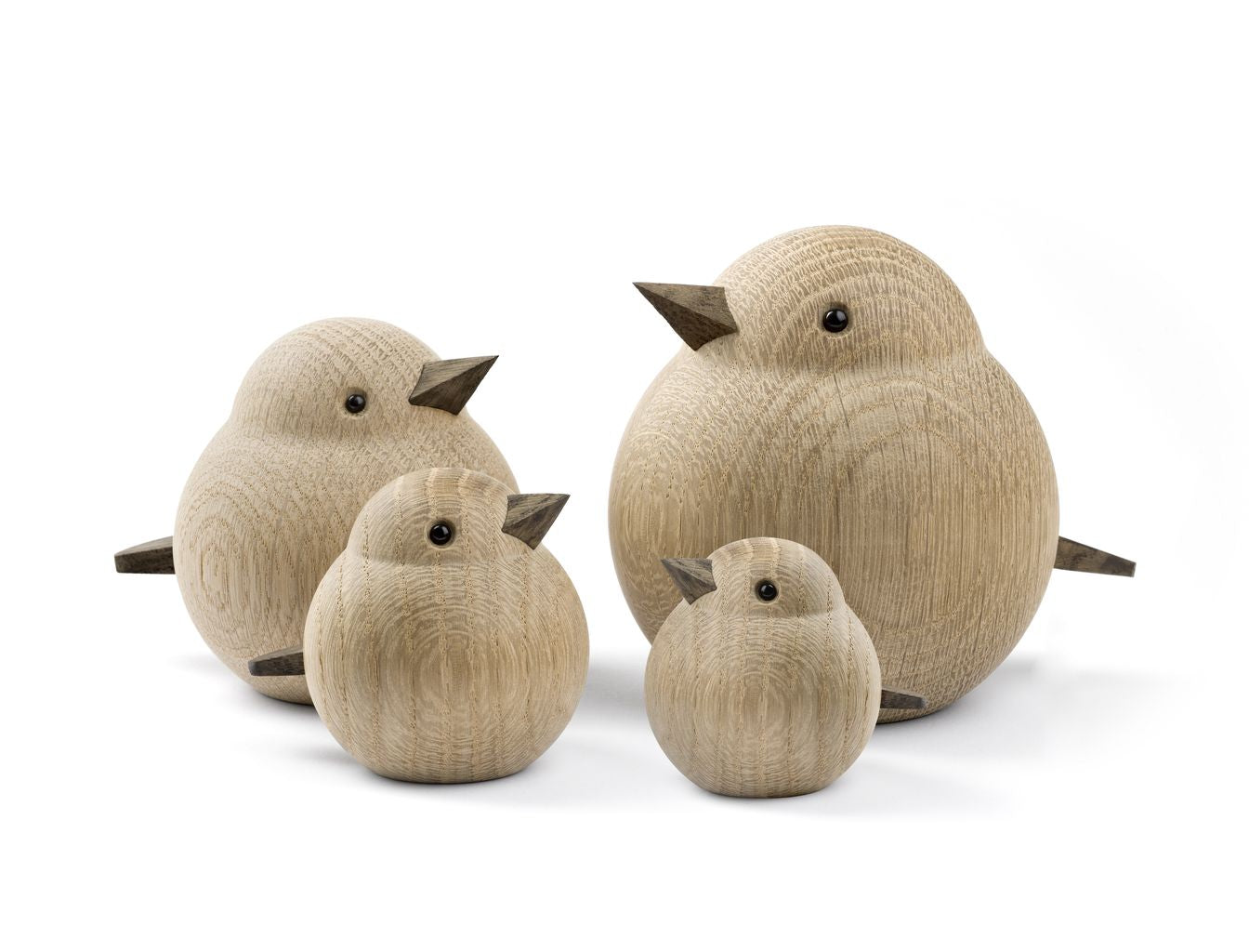 Novoform Design Mini Sparrow Decorative Figure, Natural Oak
