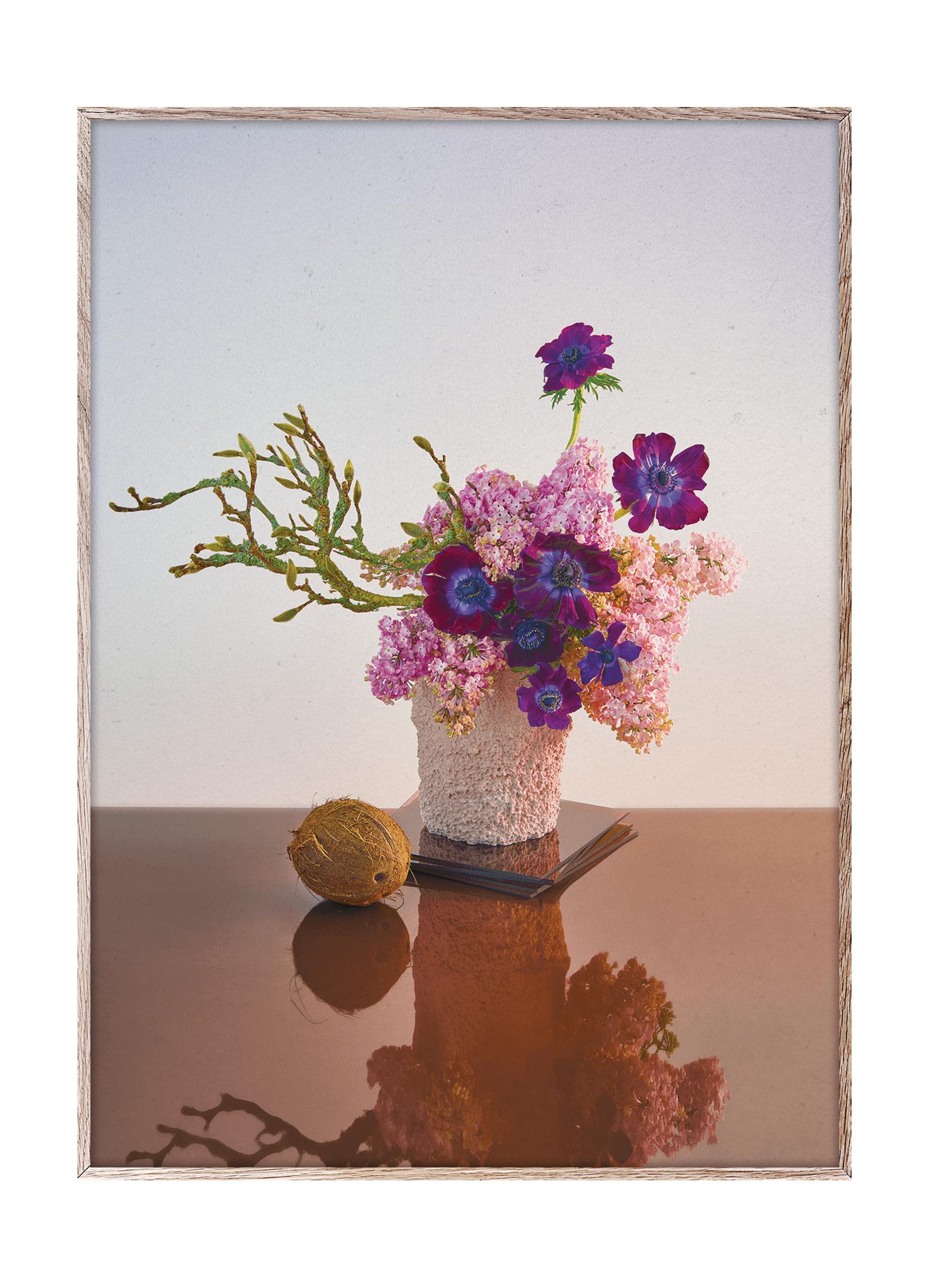 Bloom collettiva di carta 01 poster 30x40 cm, ambra