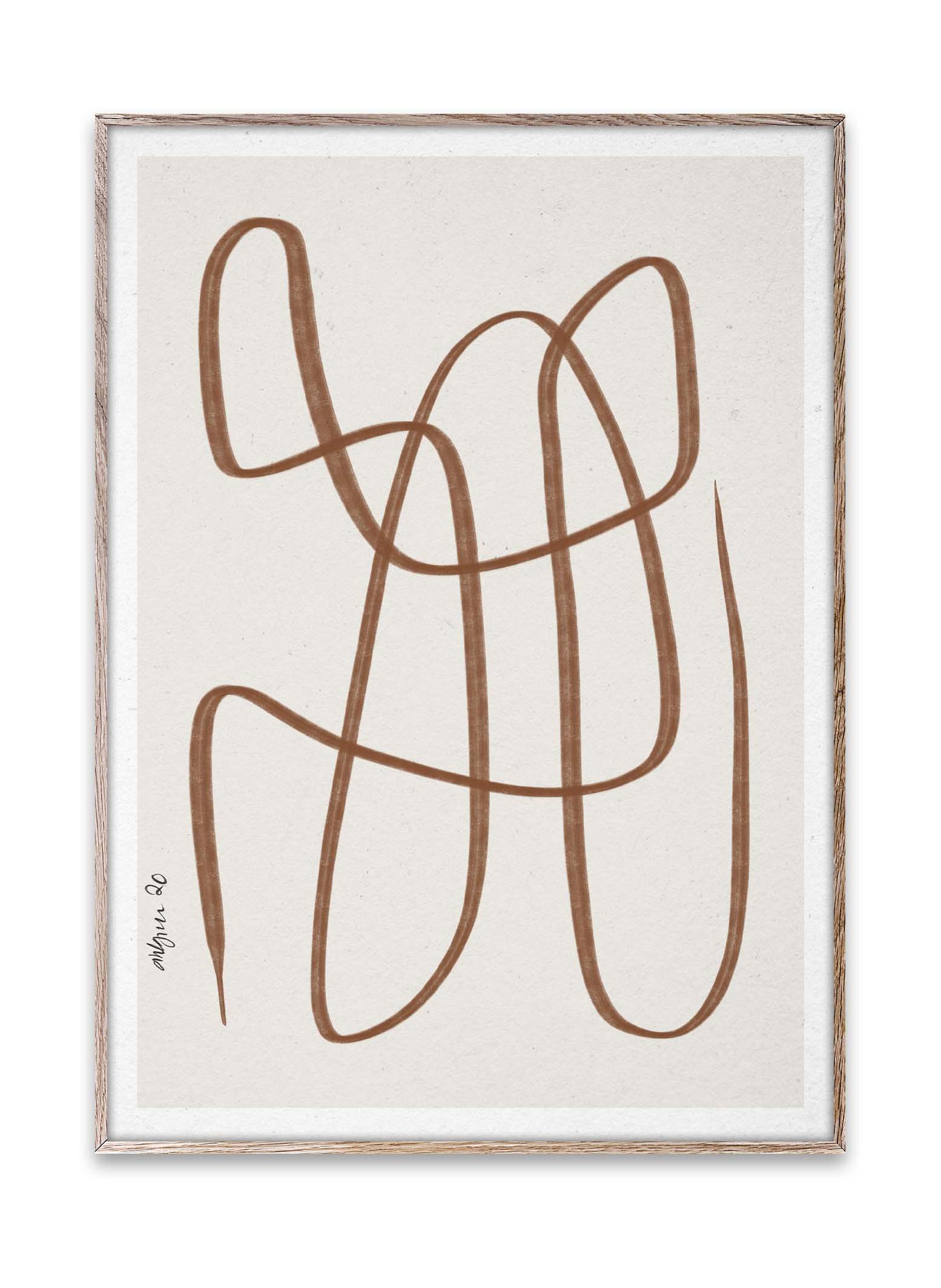 Paper Collective Olika sätt affisch 30x40 cm, brun