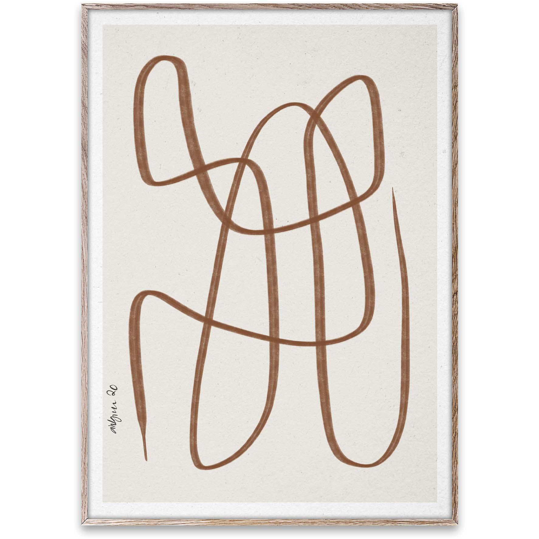 Paper Collective Different Ways Poster 50x70 Cm, Brown