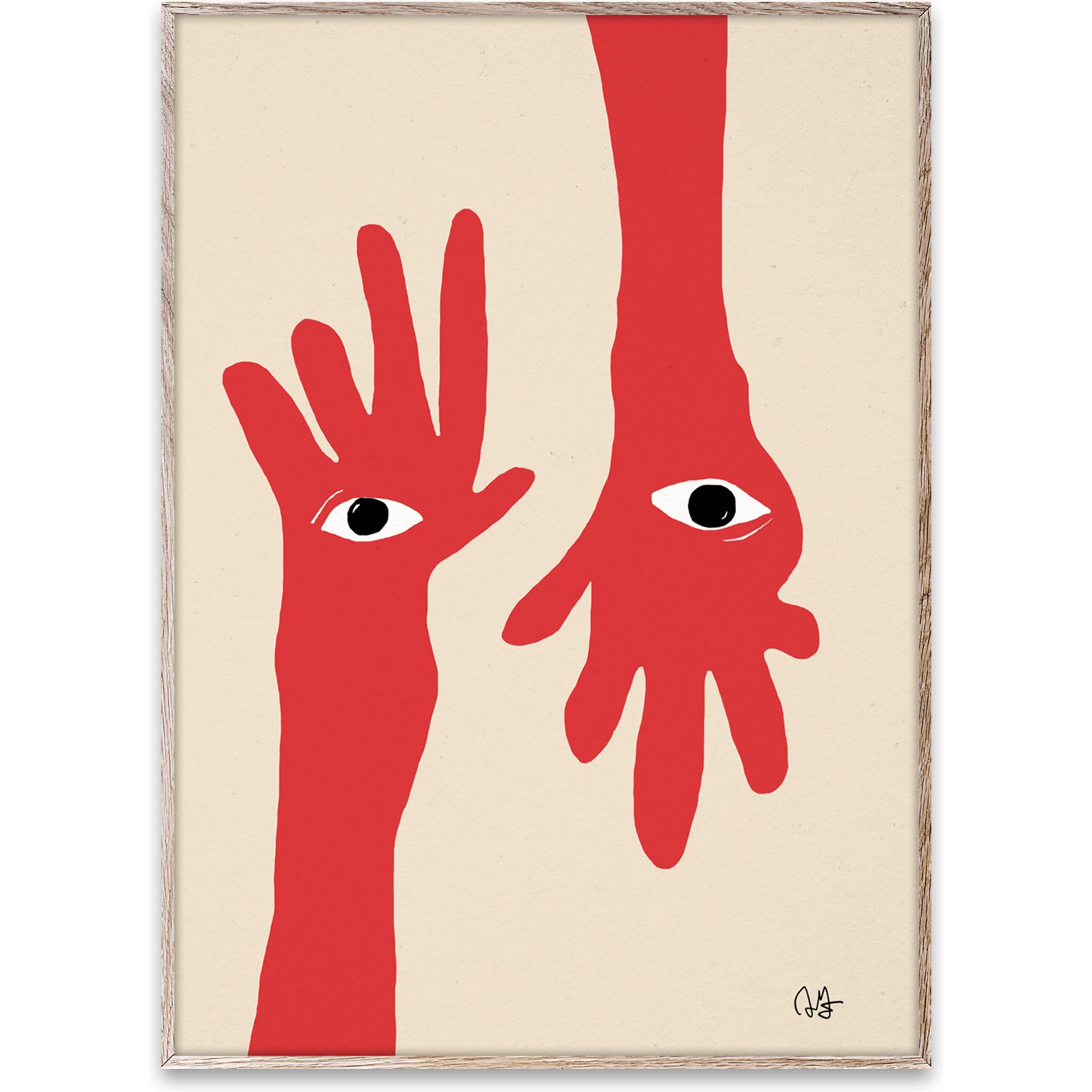 Paper Collective Hamsa Hands Poster, 50x70 Cm