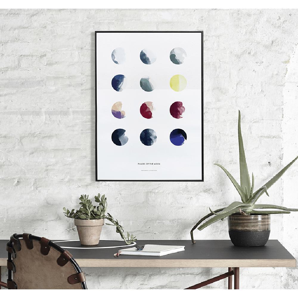 Paper Collective Moon Phasees Poster, 50x70 cm