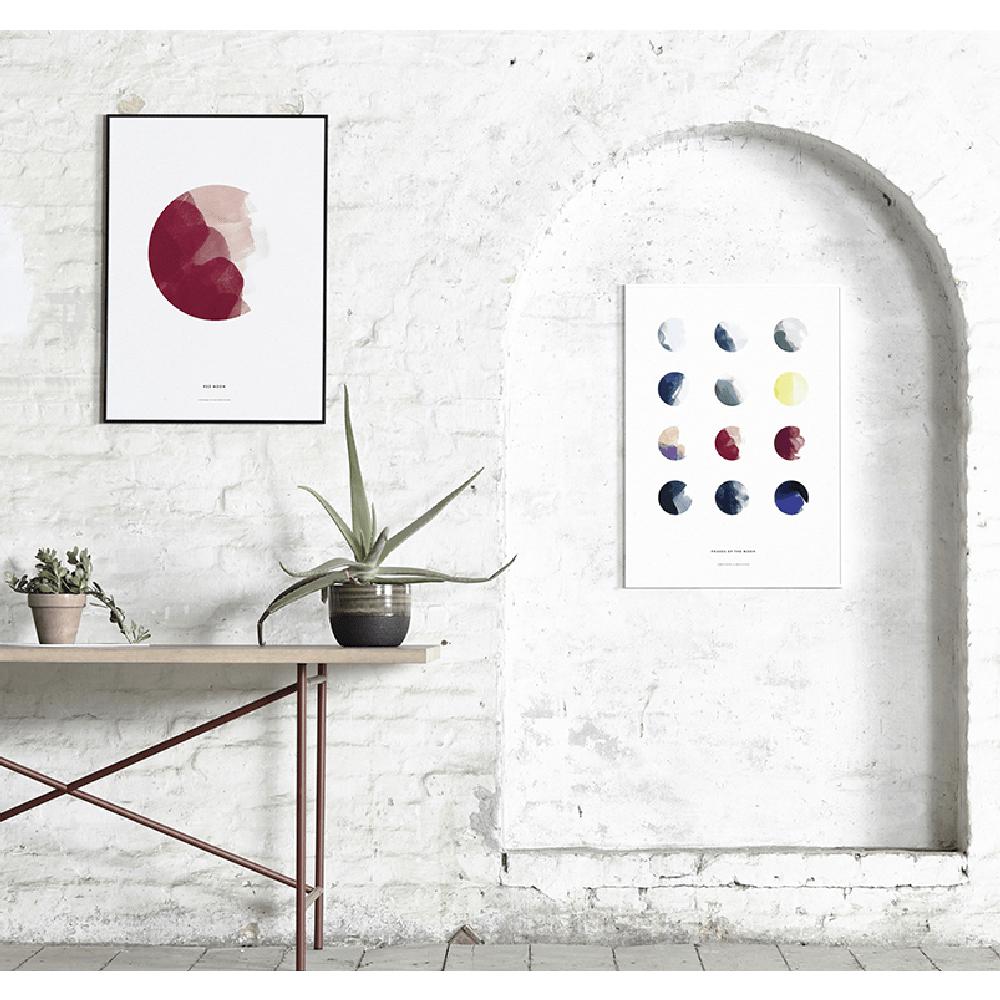 Affiche Paper Collective Moon Phases, 50x70 cm