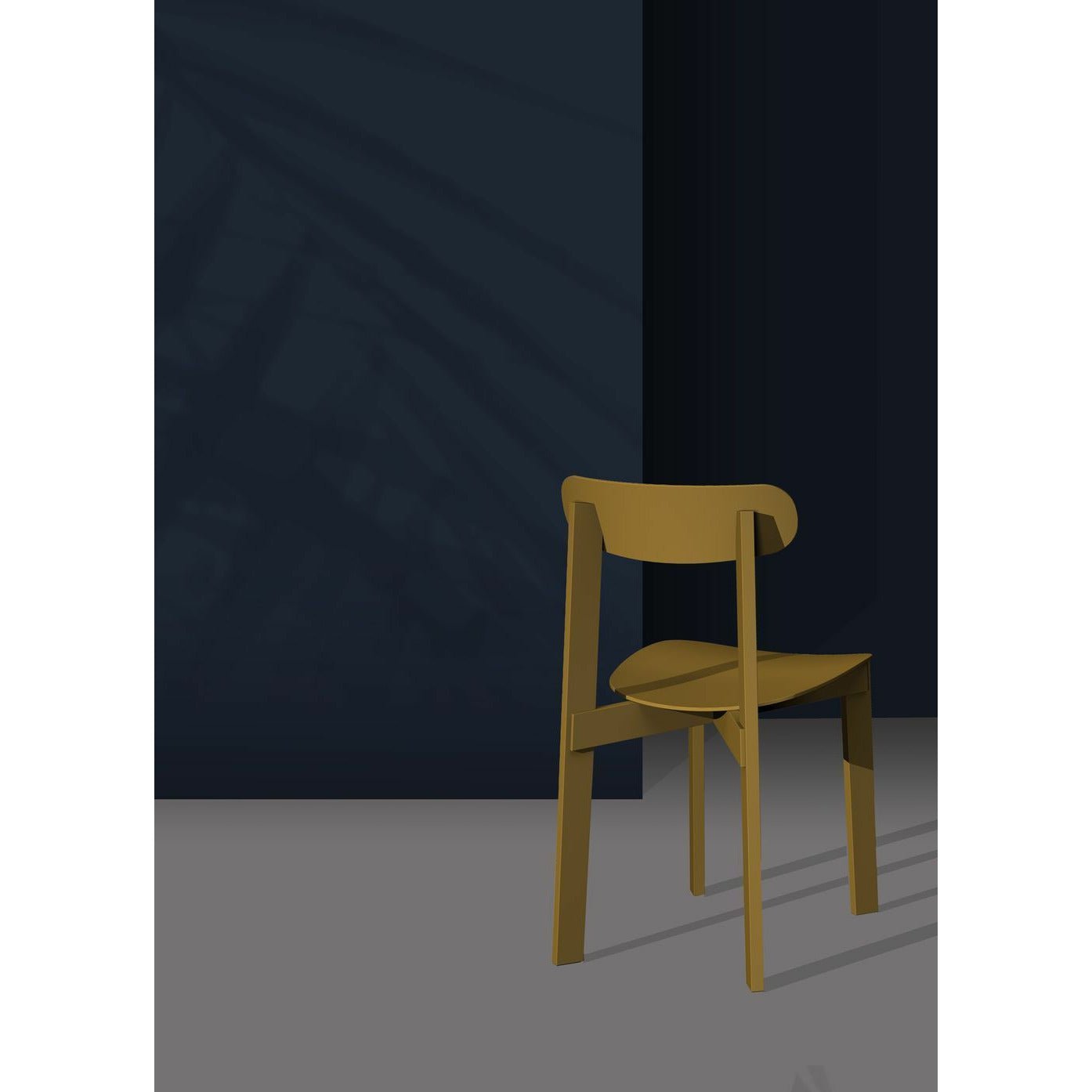 Si prega di aspettare di essere sedia sedia sedia cenere, giallo