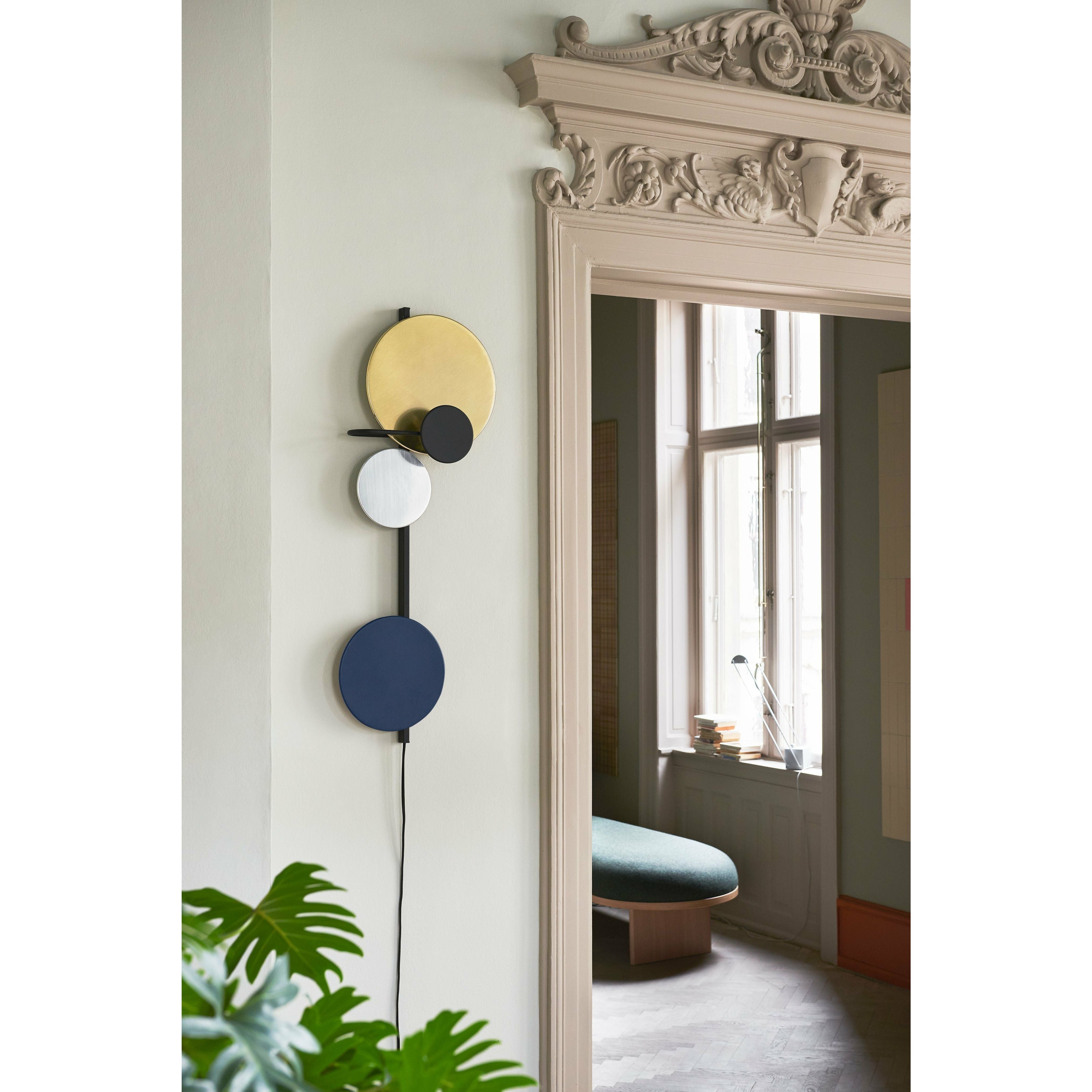 Please Wait To Be Seated Planet Wall Lamp, Navy Blue