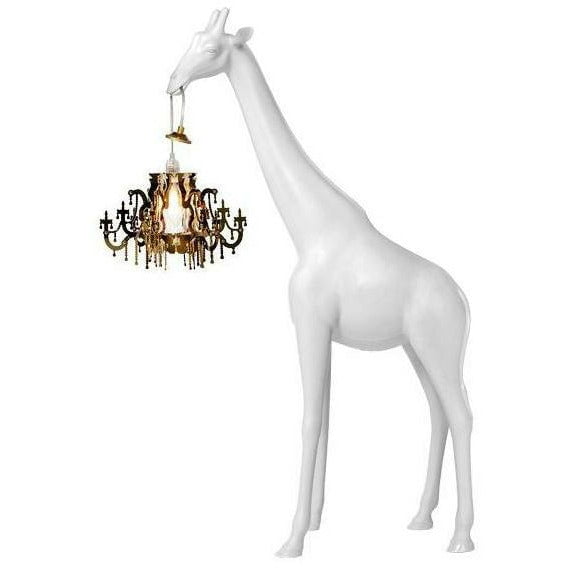 Qeeboo giraffe i kjærlighet gulvlampe xs h 1m, hvit