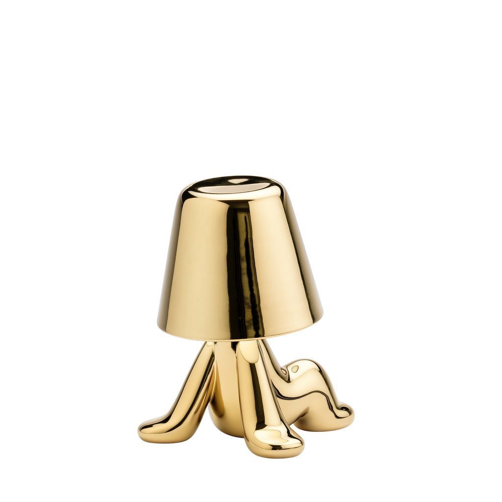 Qeeboo Golden Brothers Table Lamp af Stefano Giovannoni, Bob