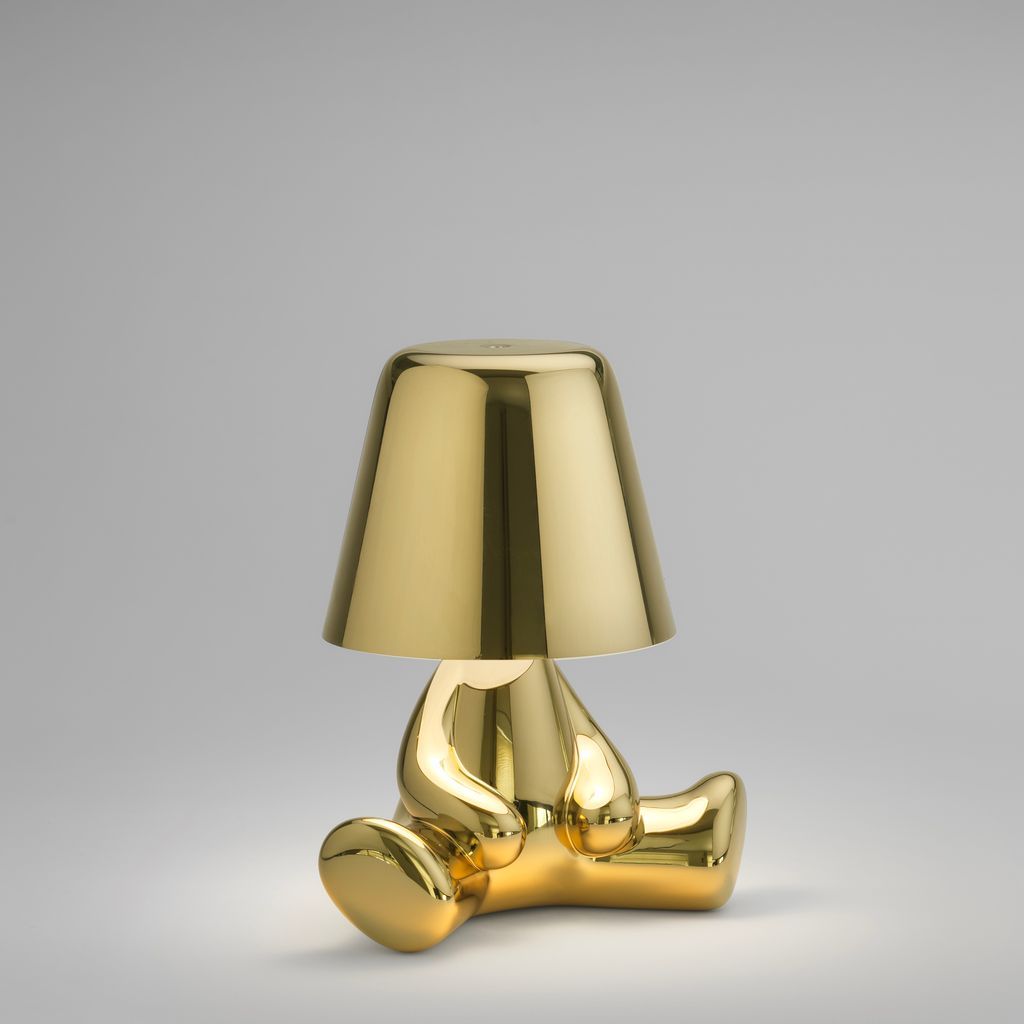 Qeeboo Golden Brothers Tischlampe von Stefano Giovannoni, Joe