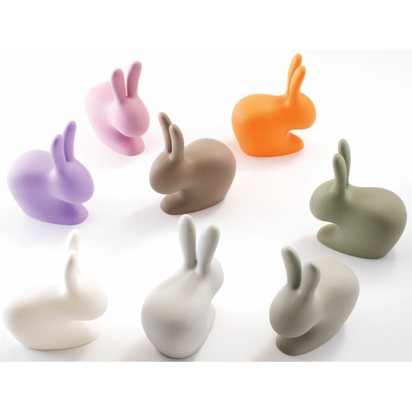 Qeeboo Bunny -stol av Stefano Giovannoni, Gray