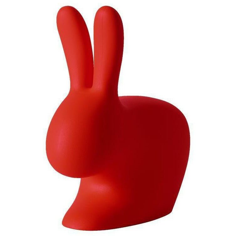 Qeeboo Chaise de lapin par Stefano Giovannoni, rouge