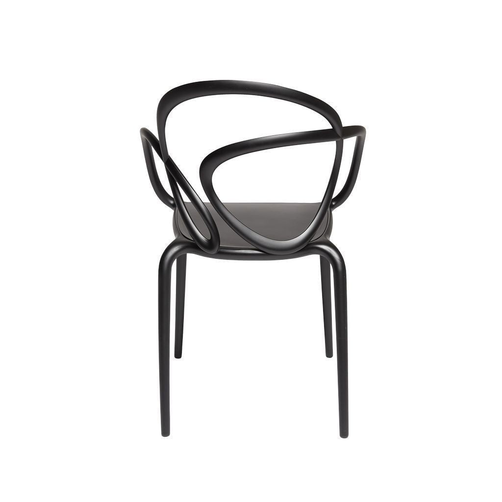 Qeeboo Loop Chair Set Of 2, Black