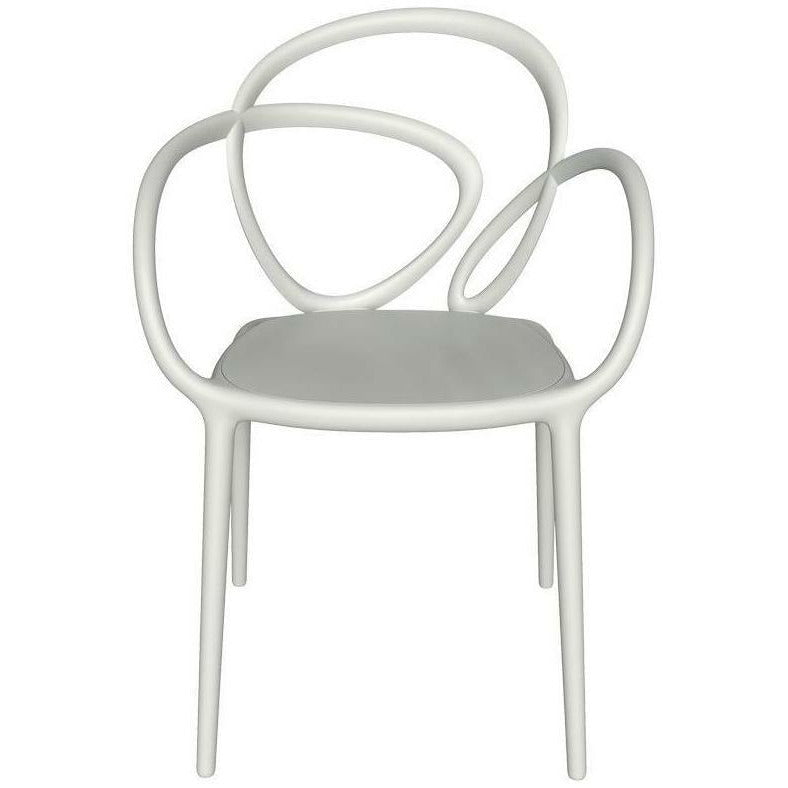 Qeeboo Ensemble de chaise en boucle de 2, blanc