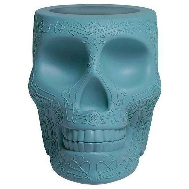Qeeboo Mexico Planter And Pen Holder Xs, Cyan