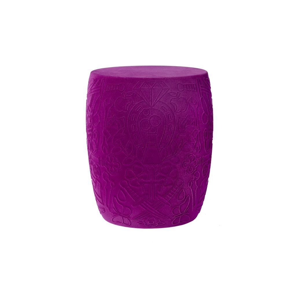 Qeeboo México silla/mesa de terciopelo de mesa lateral, púrpura