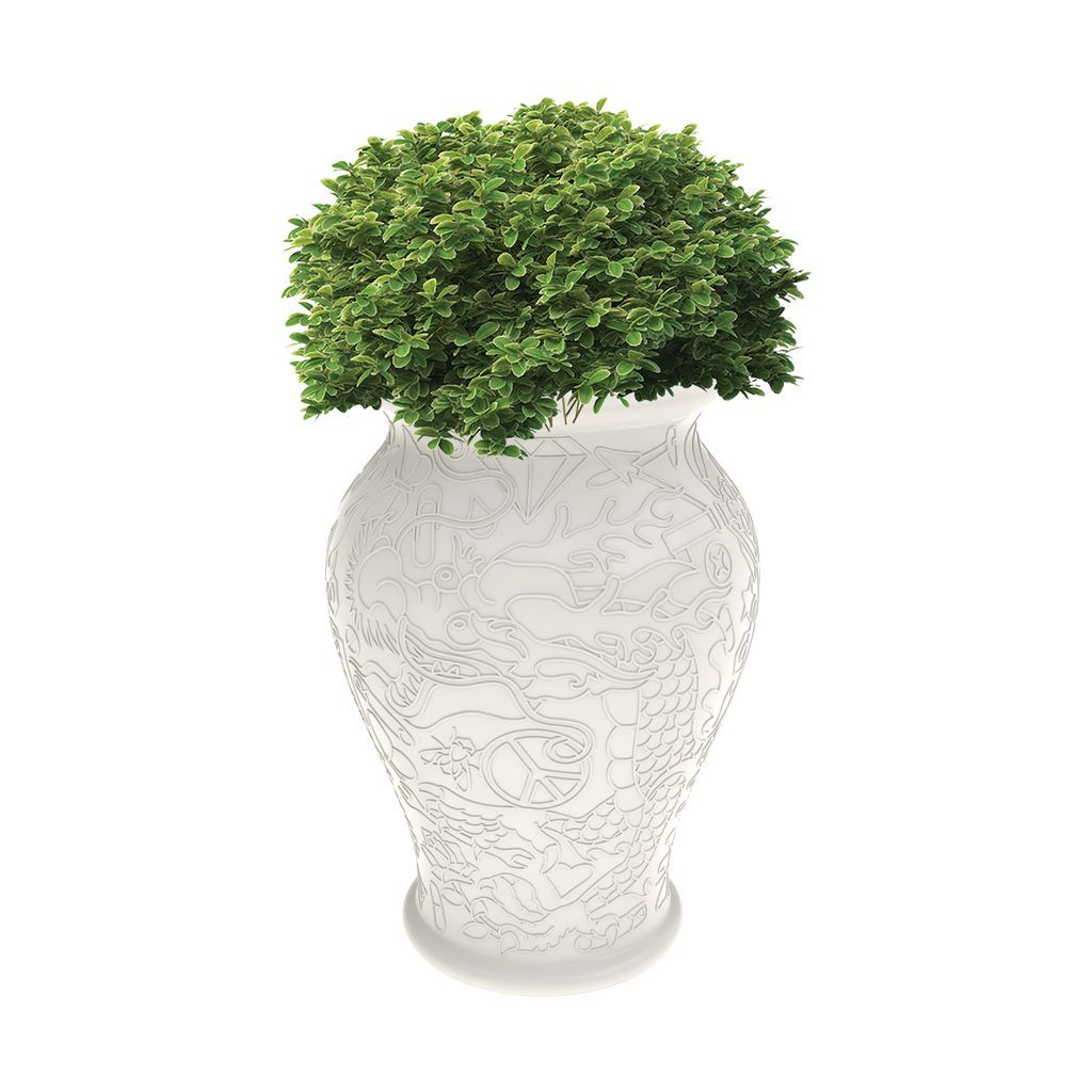 Qeeboo Ming Planter/Champagne Cooler by Studio Job，White