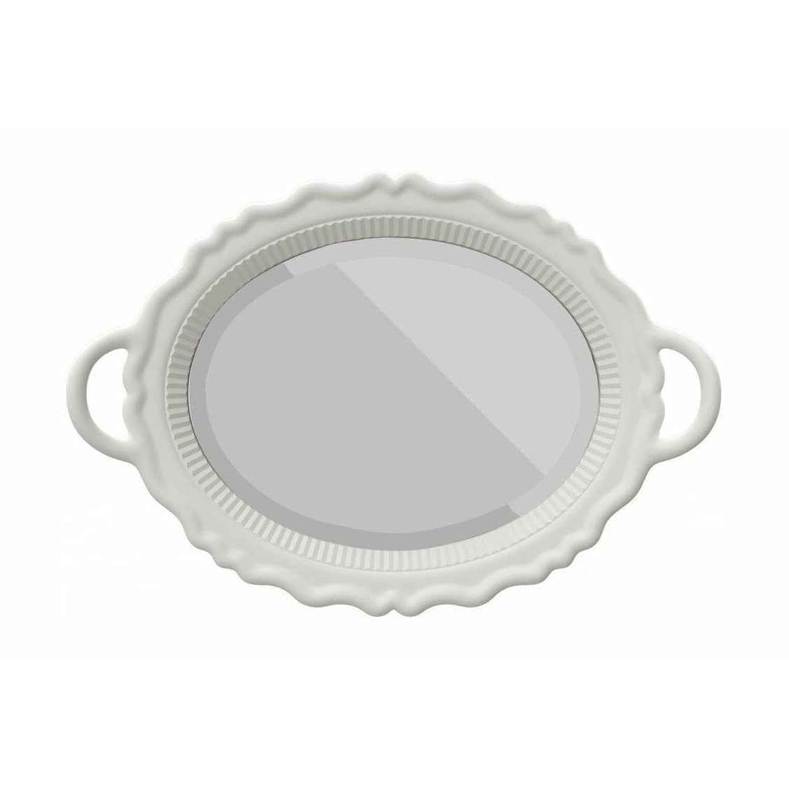 Qeeboo Plateau Miroir Mirror 110x76,5 cm, hvit