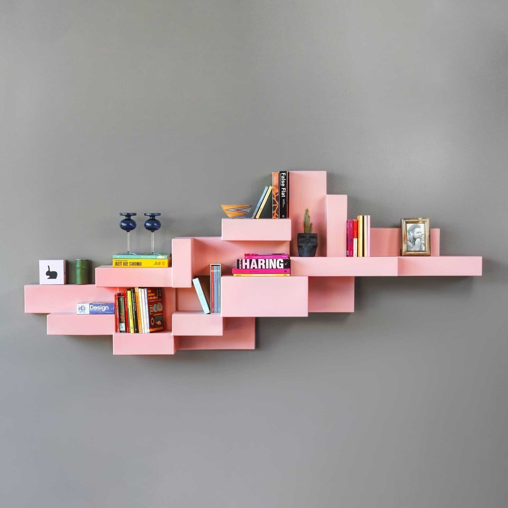 Qeeboo Primitieve boekenkast door studio nucleo, roze