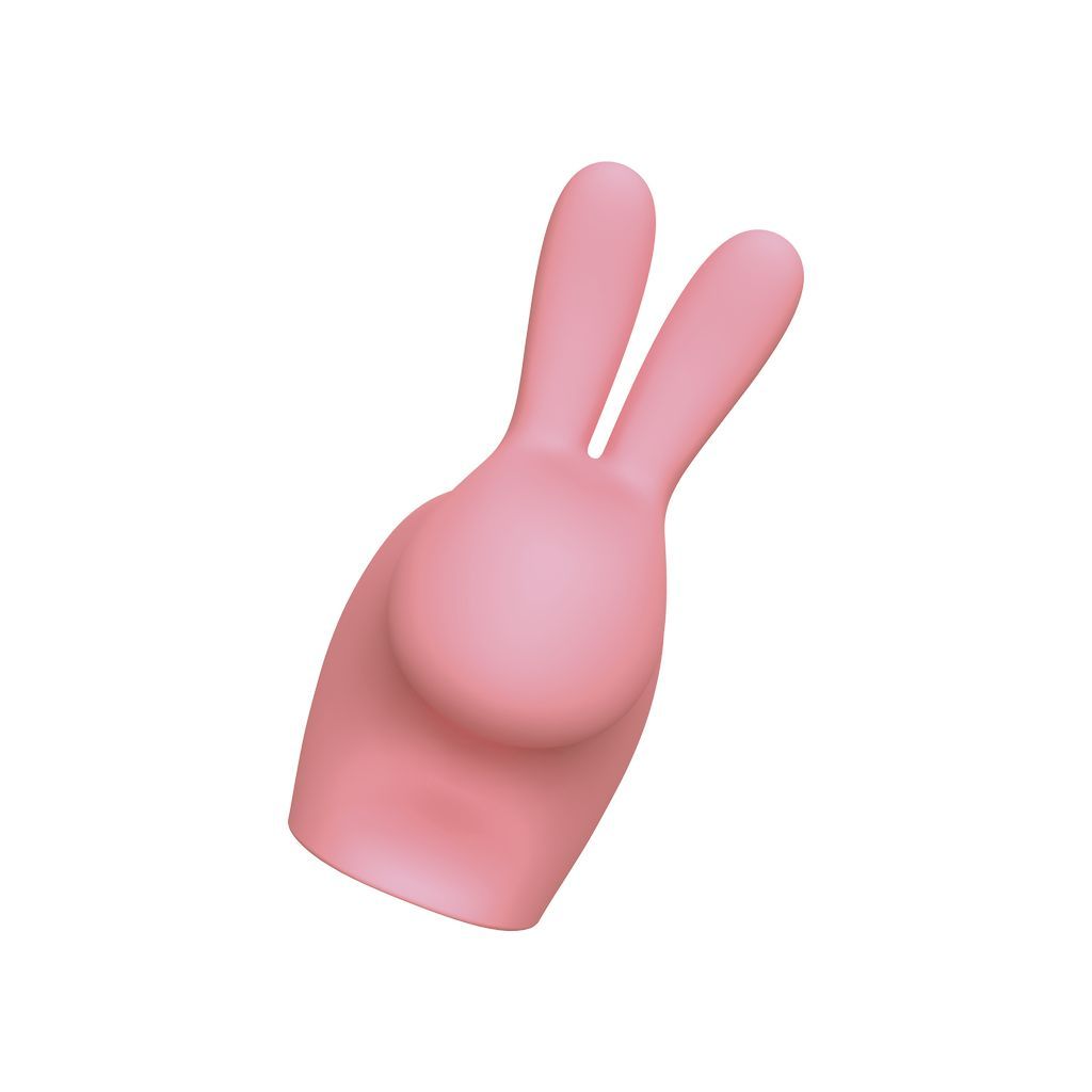 Qeeboo Rabbit Mini Cargador portátil, rosa