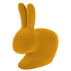 Qeeboo Rabbit Velvet Bookend XS，深金黄色