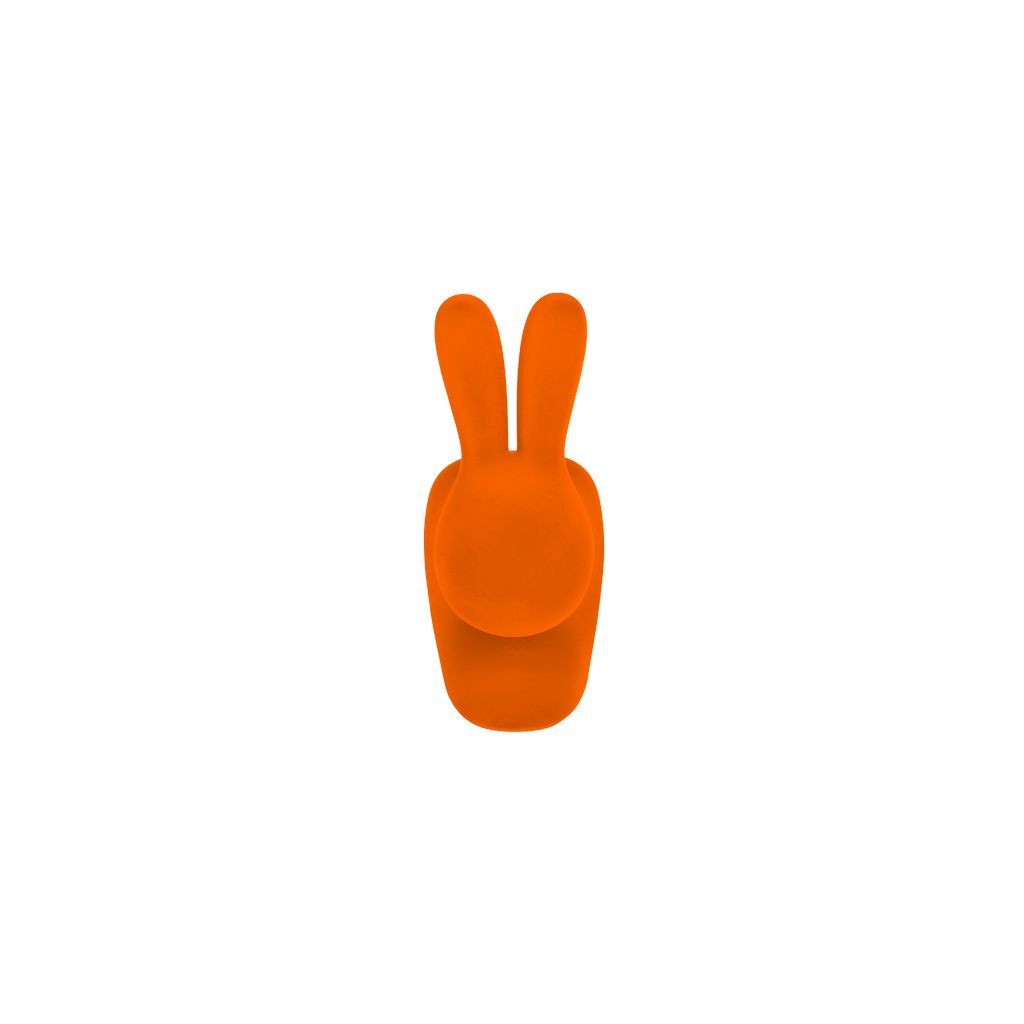 Qeeboo Rabbit Velvet Bookend XS，橙色