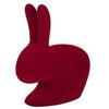 Qeeboo Rabbit Velvet Bookend XS，红色