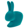 Qeeboo Rabbit Velvet Bookend Xs, Turquoise