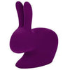 Qeeboo Rabbit Velvet Bookend XS，紫色