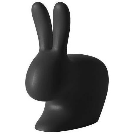 Qeeboo Rabbit Doorstop XS, svart