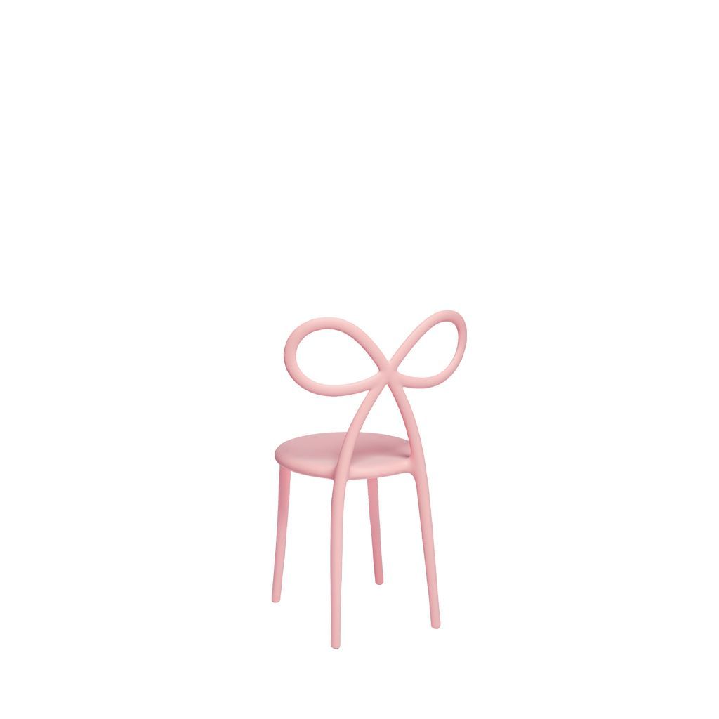 Nika Zupanc的Qeeboo丝带椅婴儿，粉红色