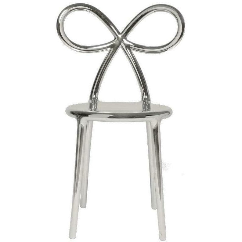 Qeeboo Ribbon Chair Metallausführung von Nika Zupanc, Silber