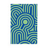 Qeeboo Stilema 6 tapis 200x300 cm, vert / bleu
