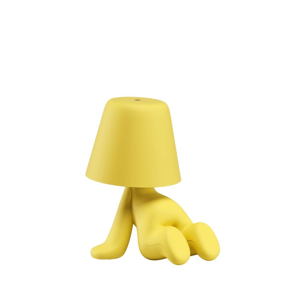 Qeeboo Lampe de table douce frères Ron, jaune
