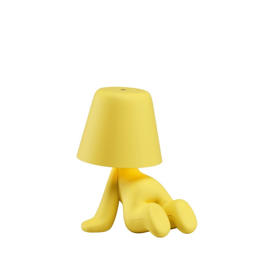 Qeeboo Lampe de table douce frères Ron, jaune