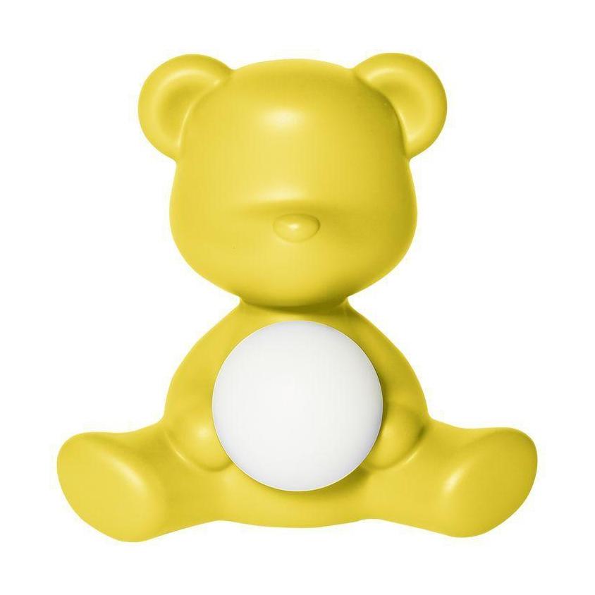 Qeeboo Teddy Girl førte genopladelig bordlampe, gul