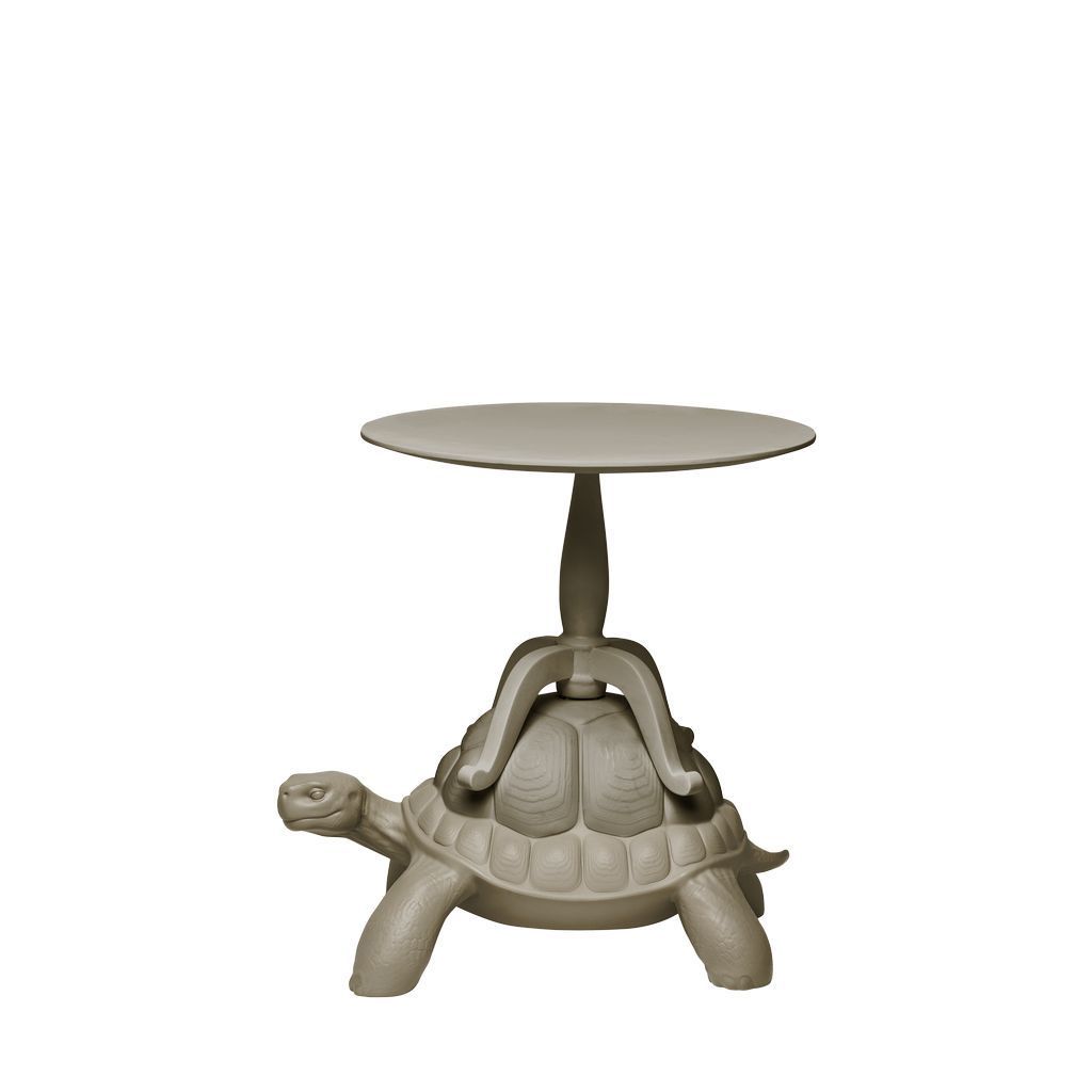 Qeeboo Turtle携带咖啡桌，灰色