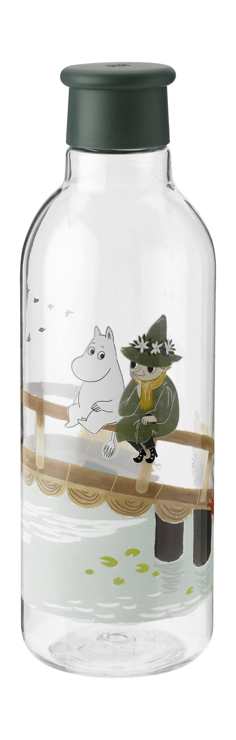 Rig Tig Rig Tig X Botella de agua Moomin 0,75 L, Moomin Dark Green