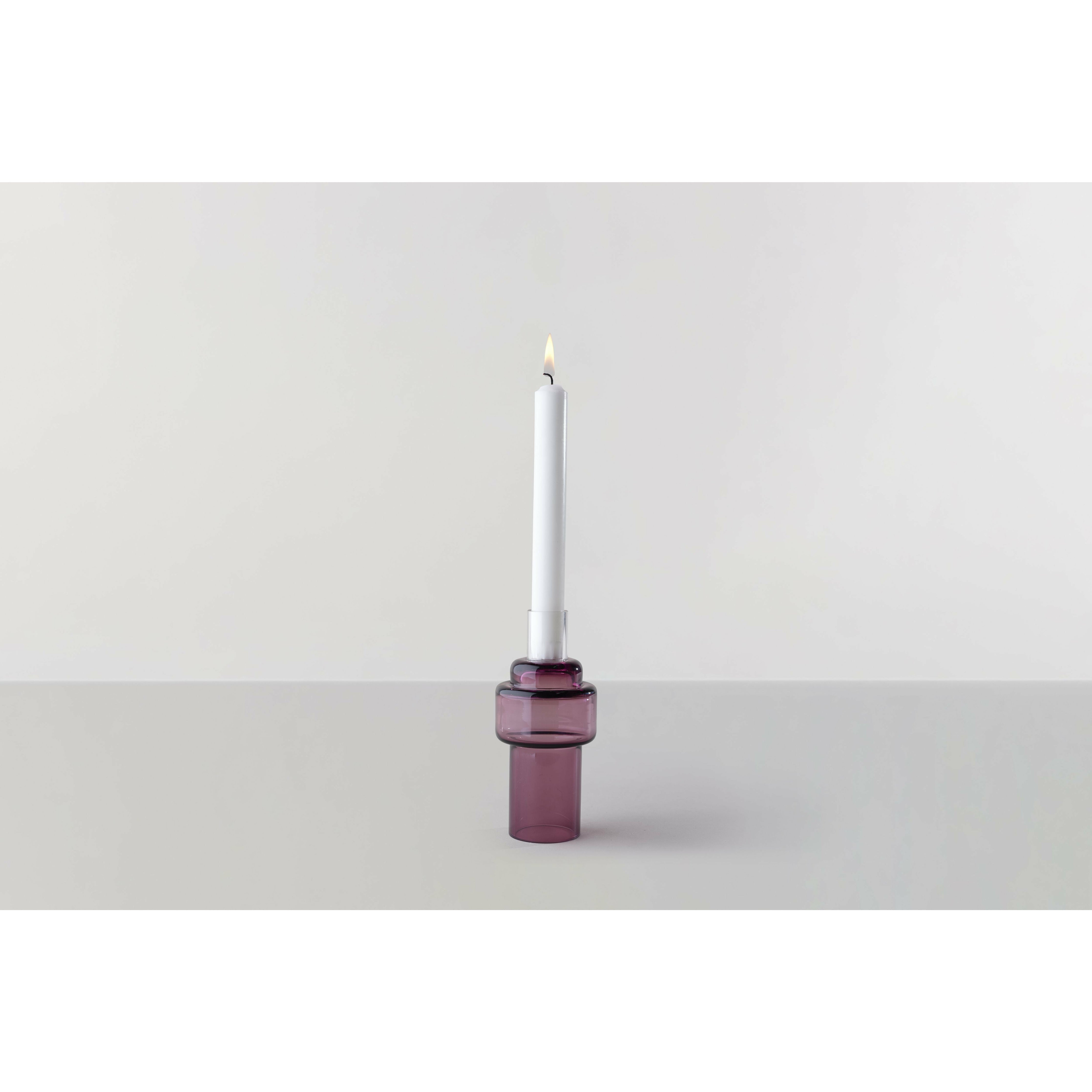 RO Collection No. 55 Glass Candlestick，Heather