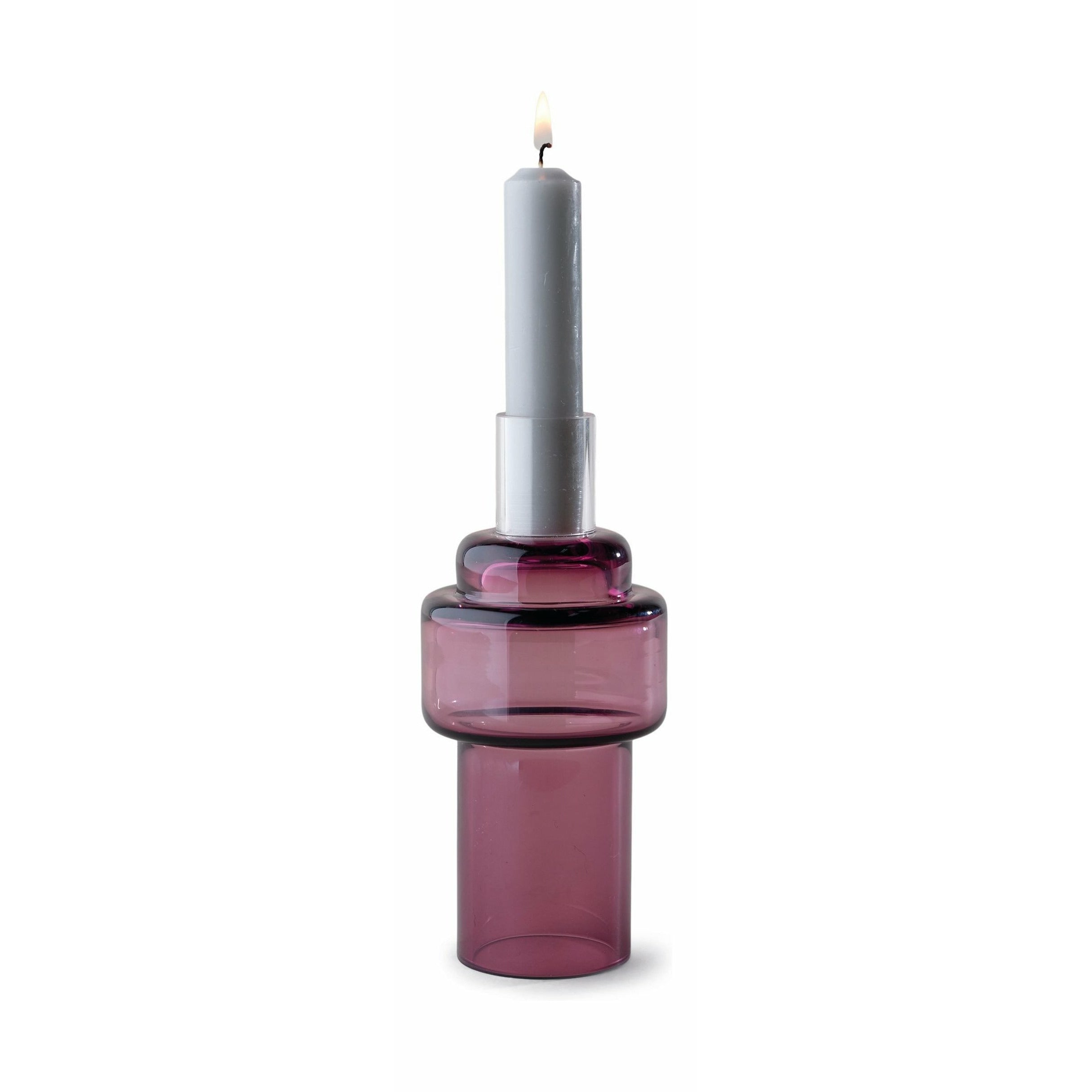 RO Collection No. 55 Glass Candlestick，Heather