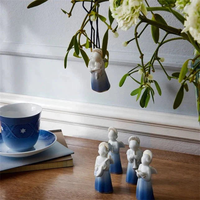 Royal Copenhagen Collectibles bleues 2023, ange avec cymbale