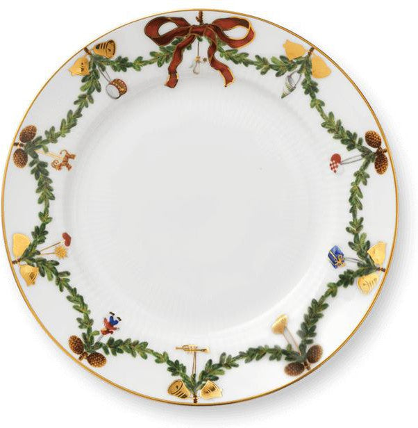 Royal Copenhagen Star Fluled Christmas Plate, 19 cm