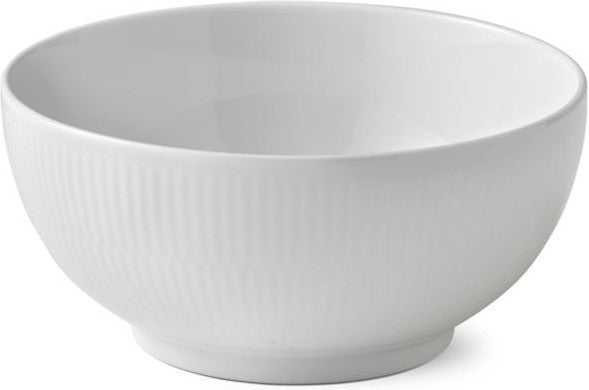 Royal Copenhagen White Flupped Bowl, 110Cl