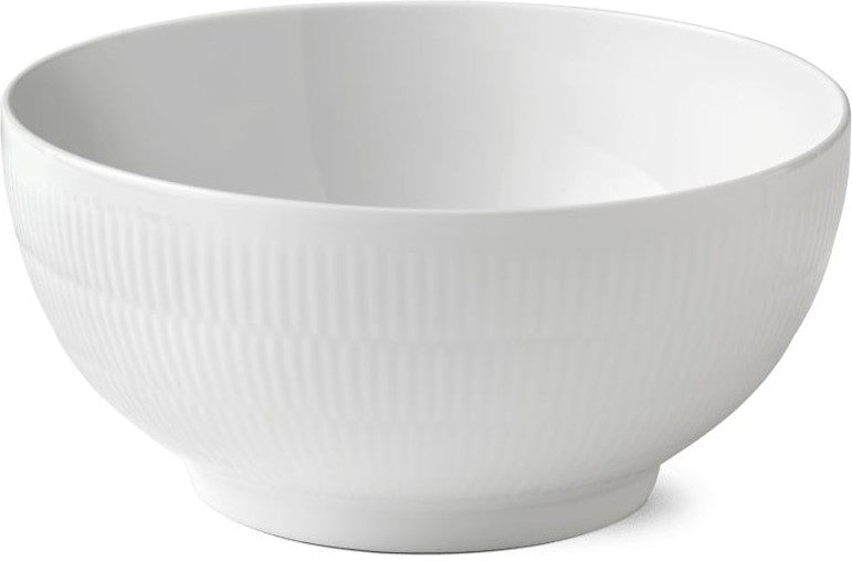 皇家哥本哈根白色凹槽碗，310cl