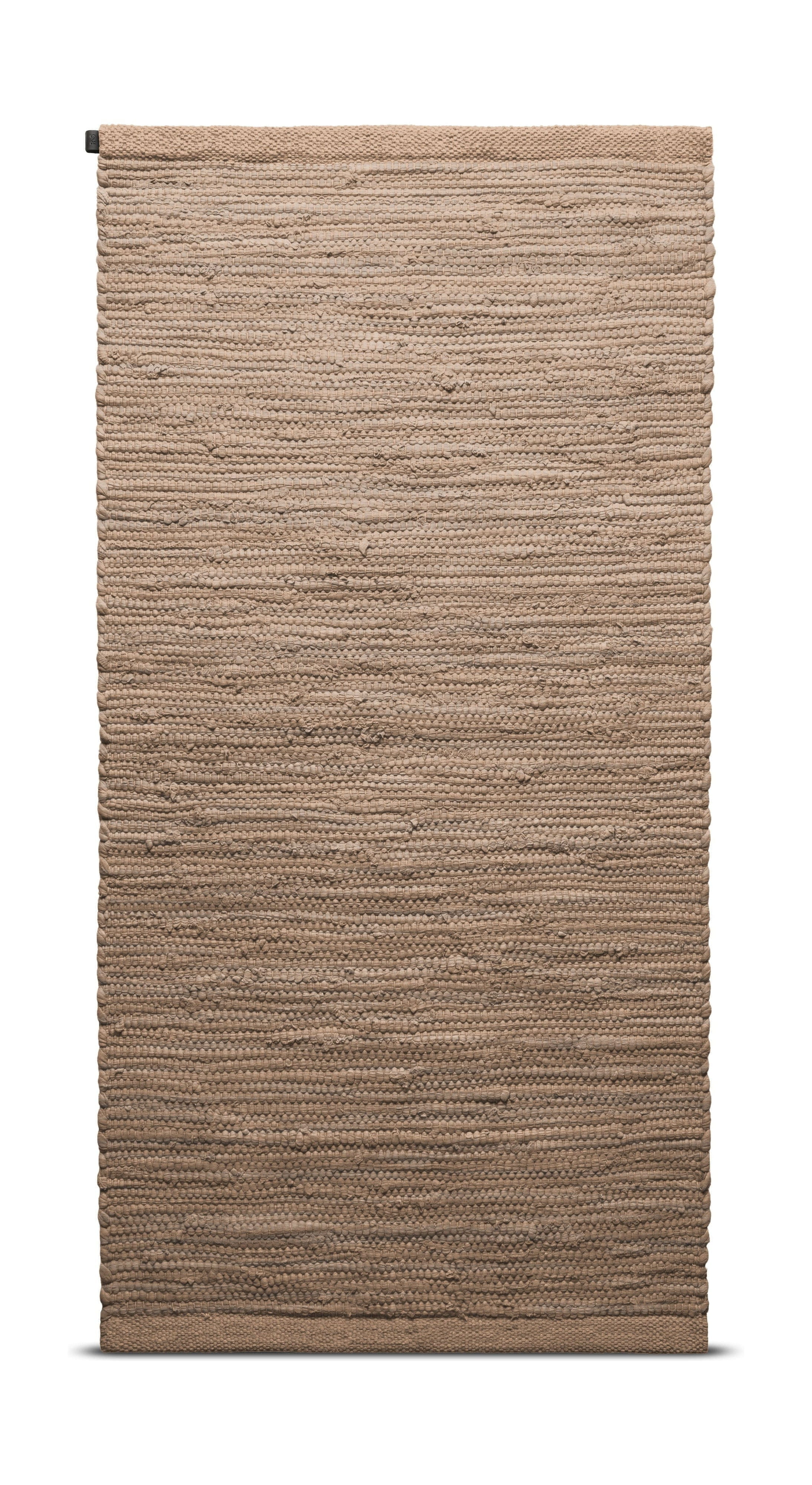 Teppi gegnheilt bómullarteppi 170 x 240 cm, Nougat